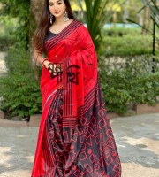 SEMI MUSLIN SILK SAREE