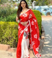 SEMI MUSLIN SILK SAREE