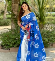 SEMI MUSLIN SILK SAREE